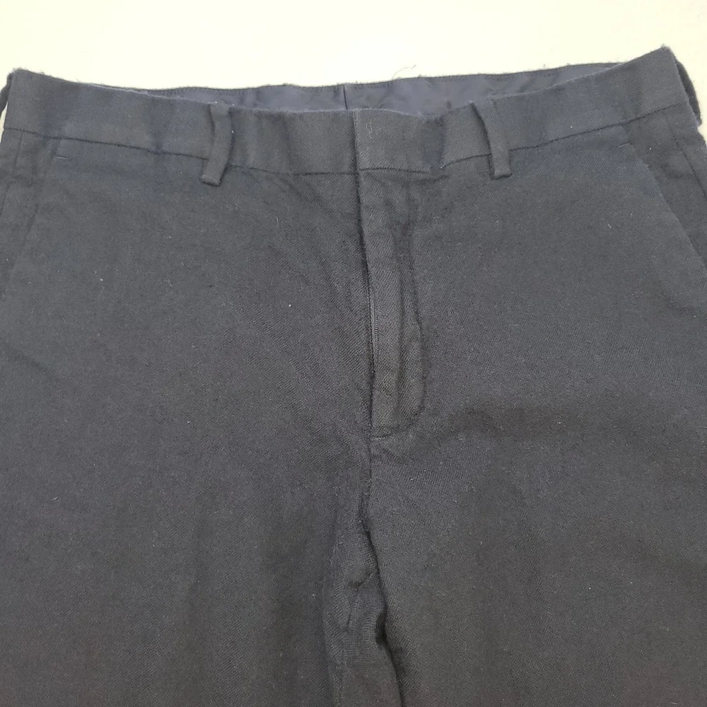 J.Crew Ludlow Pants Mens 33x32 Navy Blue Slim Fit Wool Blend Chino Trousers